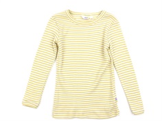 Joha yellow stripe bluse merino wool/silk